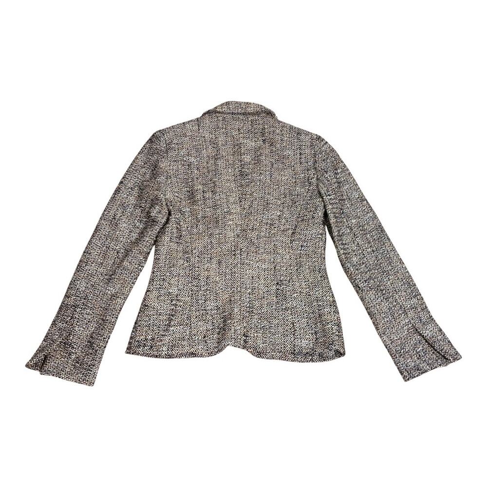 Escada Tweed Blazer Black Ribbon Trim Size 34 EU 2 US - Picture 2 of 6